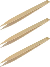Wooden Tweezers 5.5-Inch Length 3PCS for Gold Leaf Sheets,Gold Flake,Craft