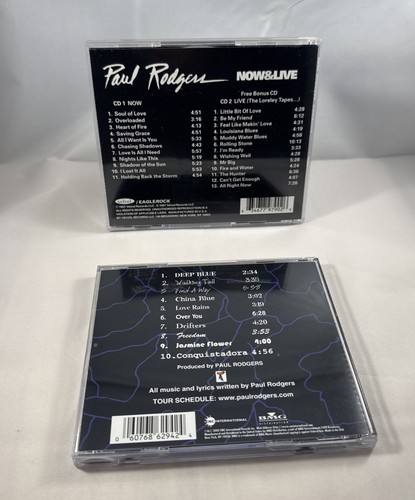 Paul Rodgers CD NOW/Live & Paul Rodgers Electric (Two Album Bundle Deal) - Picture 2 of 4