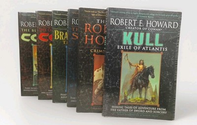 Robert E. Howard book collection Lot Of 6 Inc. Conan, Kull, Soloman Kane PB