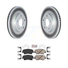 Transit Auto KGA-104738 Brake Disc and Pad Kit Front for Kia Niro Hyundai Ioniq