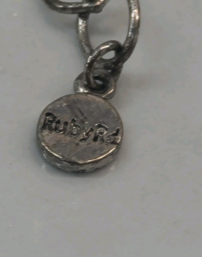 Ruby Rd Statement Necklace In Silver And Gold Ton… - image 3