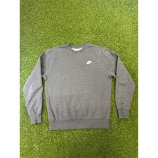 Nike Sportswear Club Fleece Crewneck Sweatshirt Grey Small