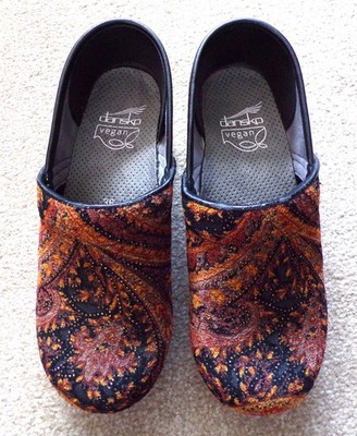 Dansko Pro Clogs Women Tapestry Rust Size 36 /  US Size 5 1/2 to 6