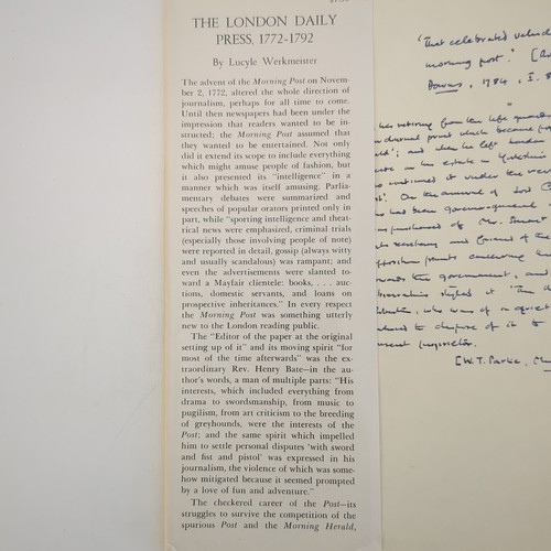 The London Daily Press Public Opinion Hardcover Book Lucyle Werkmeister 1963 - Picture 7 of 24