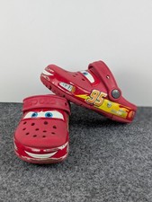 Crocs Cars Lightning McQueen Kids Red Clog Shoes Toddler Size C 10 NO LIGHTS