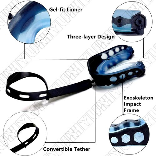 2pcs Football Mouth Guard with Strap For Football, Boxing, Lacrosse and Hockey - Picture 2 of 6