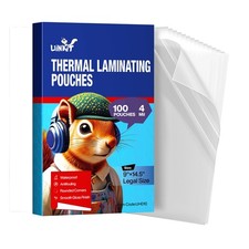 Uinkit 100Pack Legal Size Laminating Pouches, 8.5x14 Inches, 4Mil 4MIL, Clear