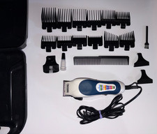 WAHL Model MC3 120V Clippers USA Made - W/12 Guards and Case - Tested!