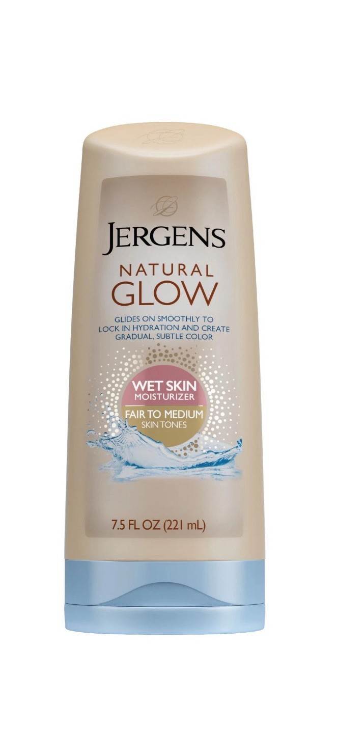 NEW Jergens Natural Glow Wet Skin Moisturizer Fair To Medium Skin Tones