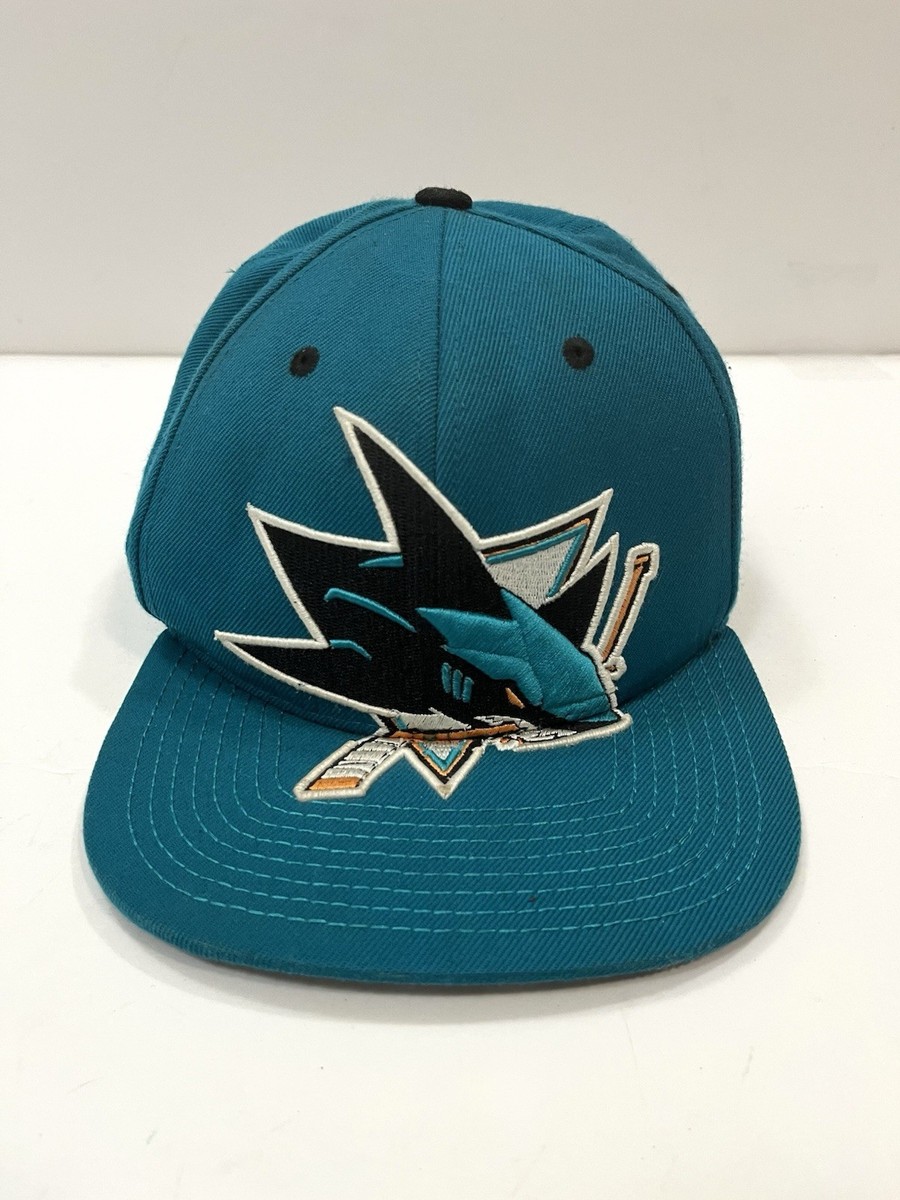 San Jose Sharks Snapback Hat Zephyr Shark Bite Teeth Under Brim