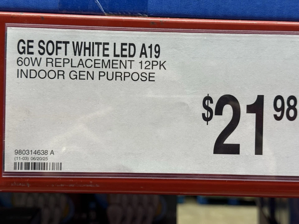 ✔️48 BULBS  GE LED Bulbs SOFT WHITE DIMMABLE A19 Light Bulb 10 Watt Replaces 60W - Image 2 of 4