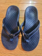 Vionic Tide Orthaheel Technology Navy Blue Women's Flip Flop Thong Sandals Sz 9