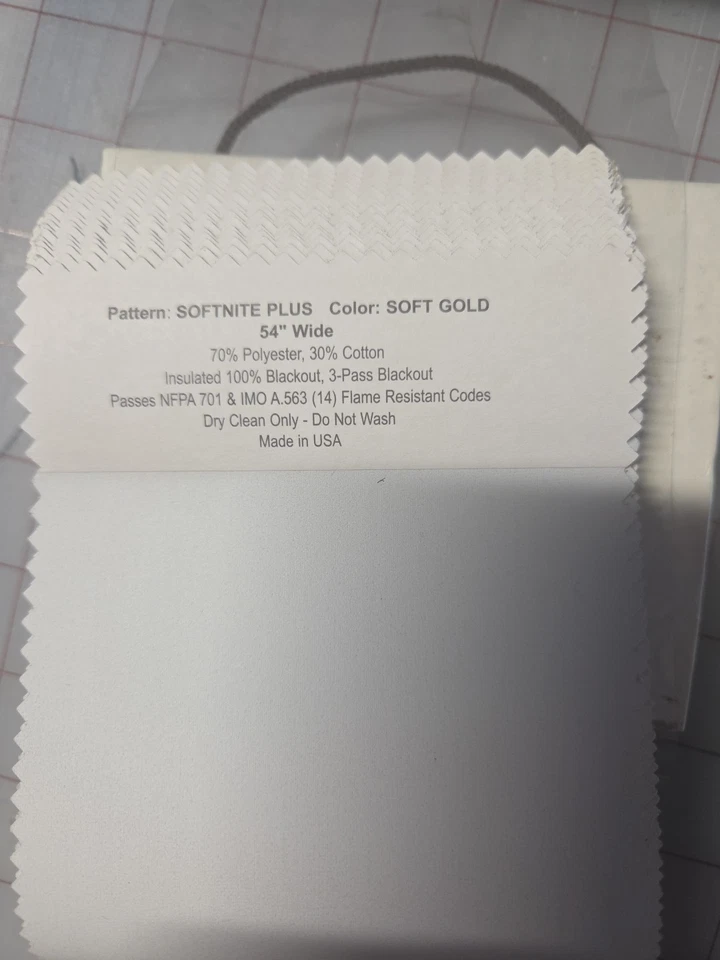 Meyer Drapery Fabric Sample Book  Solids 4" X 11" - Image 4 of 4