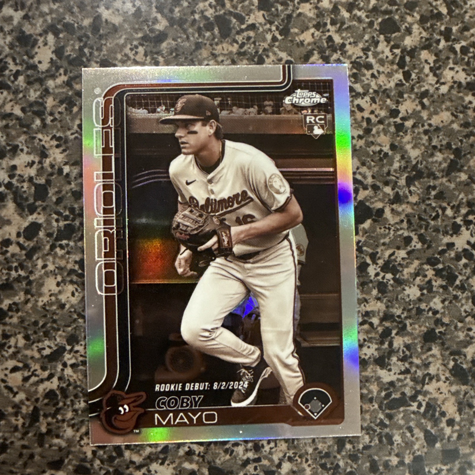 2025 Topps Chrome Update Sepia RC Coby Mayo Orioles USC94
