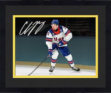 Framed Charlie McAvoy Team USA Signed 8x10 2026 Olympic Gold Medal Winner Photo