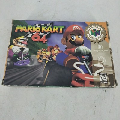 Mario Kart 64 (Nintendo 64, 1997) Players Choice CIB with Cartridge Manual & Box