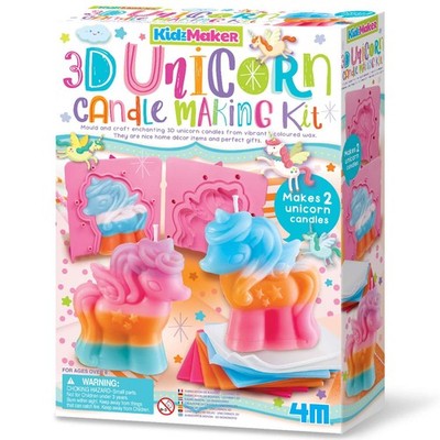 4M KidzMaker Kinder 3D Einhorn Kerzenherstellungsset ab 5 Jahren