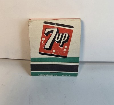Vtg 7UP Soda Matchbook NEW/Full Unstruck Ad Matches Collect Drink Beverage
