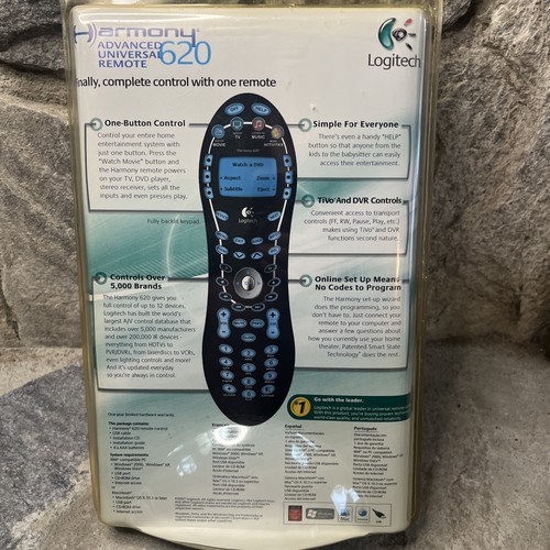 Logitech Harmony 620 Advanced Universal Remote Control - Brand New Sealed NIB - Picture 4 of 5