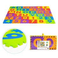 5903769971022 DużA Mata Piankowa EVA Dla Dzieci Litery Cyfry 178X178 Cm 36 Eleme