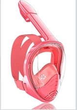 Mascarilla de snorkel de fácil respiración facial completa KIDS 4-10, vista 180°, antiniebla/fugas