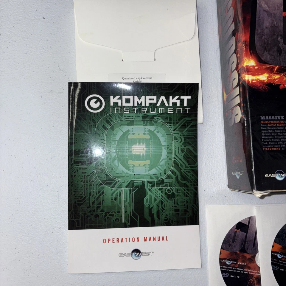 Instrumento Virtual Quantum Leap Raro Completo East West 8 - Juego de Discos en Caja Fuera de Stock Foto 3 de 4
