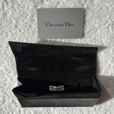 Rare CHRISTIAN DIOR Glasses Case Authentic Black Replacement