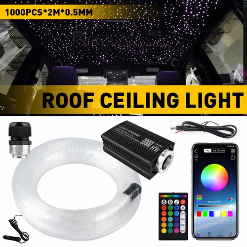1000pc Headliner Star Light Roof Twinkle Ceiling Lights Optic Fiber For Home Car
