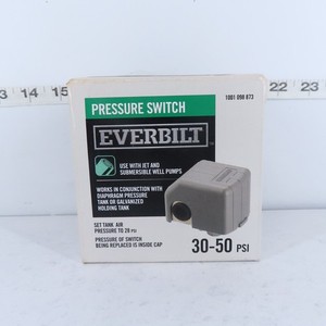 EVERBILT 30/50 PRESSURE SWITCH FOR WELL PUMPS EBPS3050 *NOT TESTED*