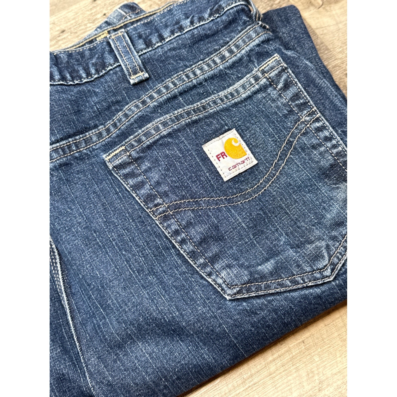 Carhartt FR Flame Resistant Traditional Fit Mens Blue Denim Jeans 36x32
