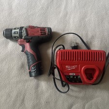 Milwaukee 2411-20 M12 Hammer Fuel Drill Driver Tool with Battery And Charger