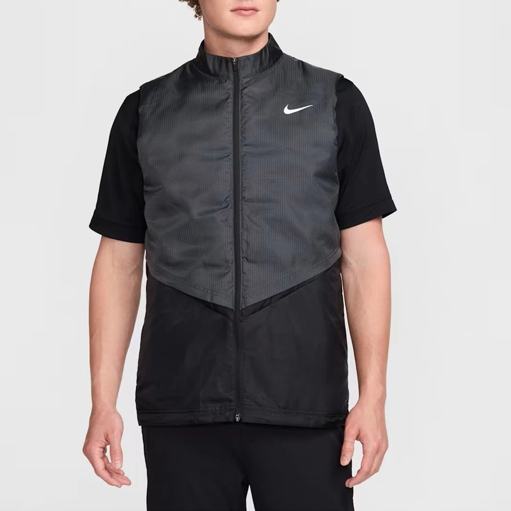 NEW Men's Nike Therma-FIT Repel Golf Vest Black/Anthracite Medium