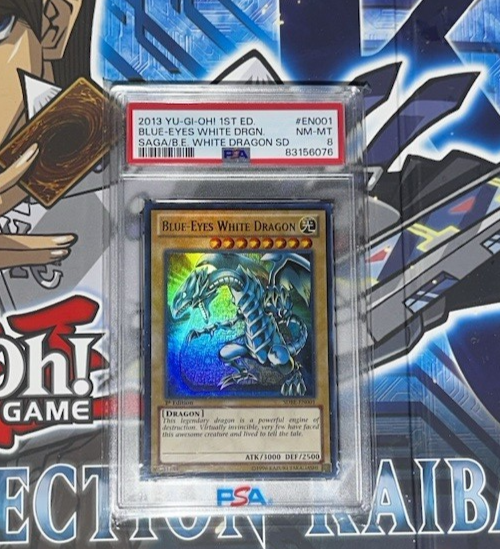 2013 Yu-Gi-Oh Blue-Eyes White Dragon SDBE-EN001 PSA 8 | eBay