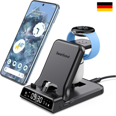3 in 1 Ladestation Google Pixel Watch 25W USB C Schnelllader