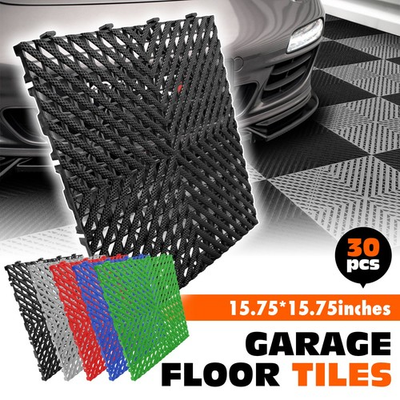 #ad 15.75#x27;#x27; x 15.75#x27;#x27; Interlocking Garage Floor Tiles 30Pcs Garage Flooring Mat $55.00