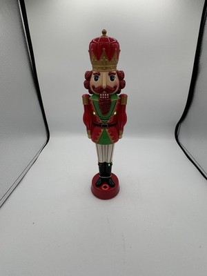 14 Inch Tall Plastic Music And Light Up Nutcracker