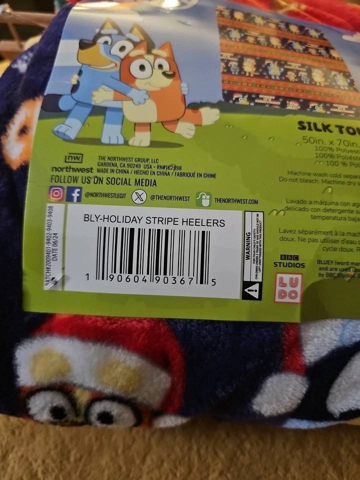 Manta a Rayas Azul Vacaciones Multicolor Nueva Con Etiquetas 50"x 70" Tacto Suave Foto 3 de 4