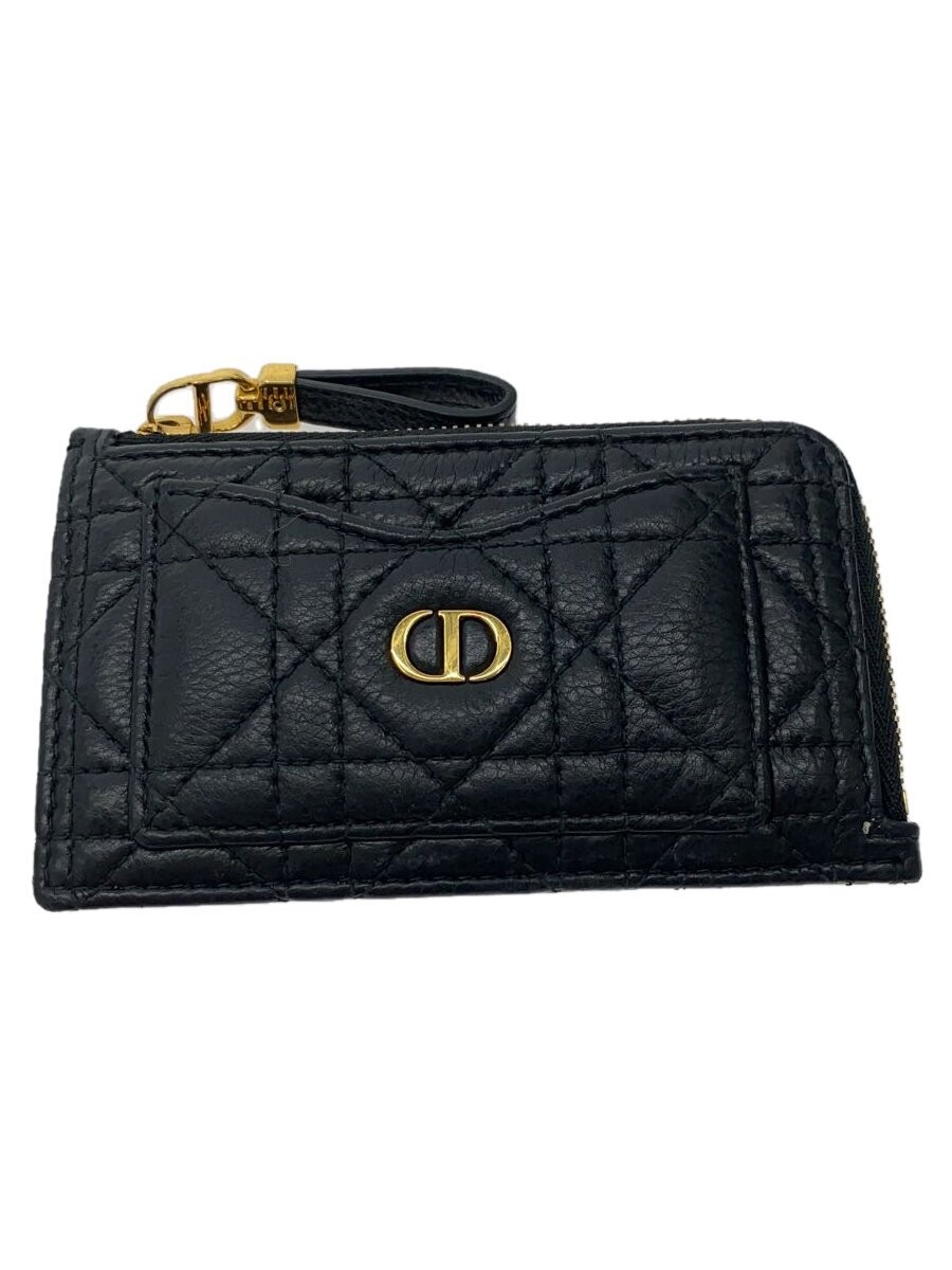 Dior Monogram Embossed Leather Card Holder