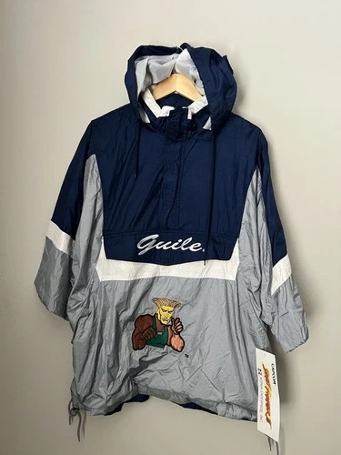 Vintage Capcom KONIA  Street Fighter II Video Game Jacket  GUILE Size XL - product listing photo