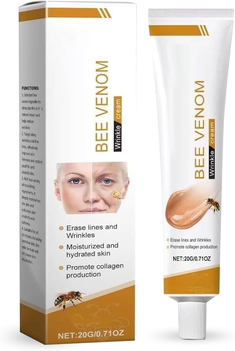 COMYTRICKS Bee Venom Wrinkle Cream, Anti-Ageing Face and Neck Moisturiser 20g
