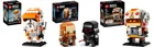 Lego STAR WARS BRICKHEADZ LOT 40547 - 40675 - 40795 100% COMPLETE EXCELLENT COND