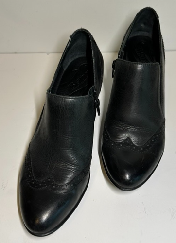Born Schuhe Damen 8 Chakri schwarz Leder Academia Budapester Reißverschluss Stiefeletten - Bild 13 von 13