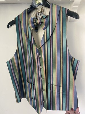 The Waistcoat Shop Of Glastonbury Vintage Plus Size Matching Dickie Bow