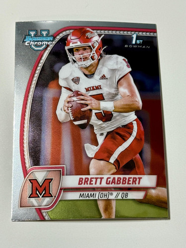 2024 Bowman University Chrome #27 Brett Gabbert - Bild 1 von 2