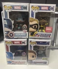 Marvel Captain America Bucky Cap Nomad Funko Pops Lot Of 4