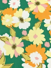 Floral  Rayon Challis Apparel Fabric Boho Print By the Yard 