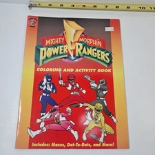 Vtg. 1994 MIGHTY MORPHIN POWER RANGERS COLORING ,ACTIVITY BOOK SABAN HONEY BEAR 
