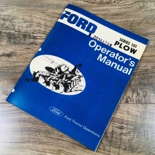 Ford Series 101 Plow Operators Owners Manual Adjustments Operation Assembly