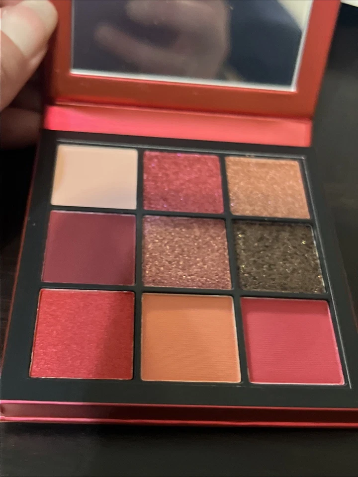 HUDA BEAUTY Ruby Obsessions Eyeshadow Palette 9 Shades Colors Eye Makeup New - Image 2 of 2