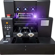A3 A4 DTF UV Printer UV LED Inkjet Printer USB 5760 X 1440dpi with Rotation